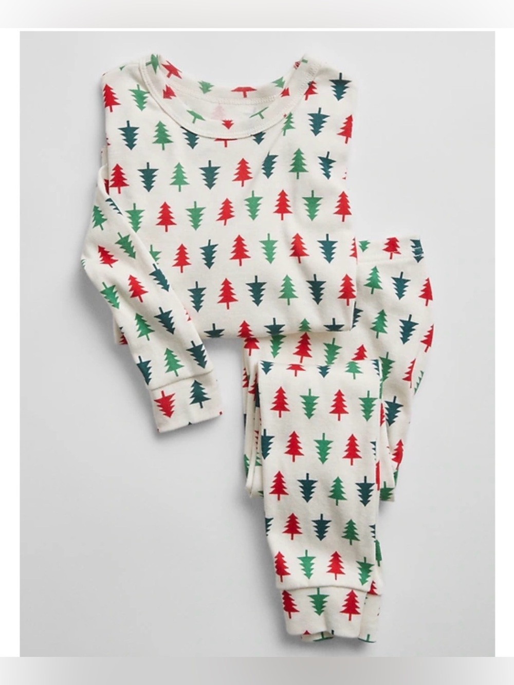 GAP Kids 100% Organic Cotton Holiday Tree PJs New w/out Tags Christmas Trees 6